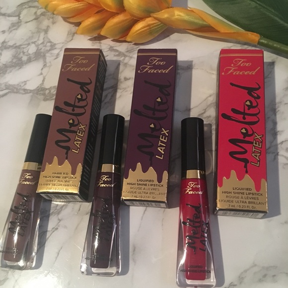 Too Faced Other - 💋Too Faced 3pc LOT Melted Latex Lipstick💋